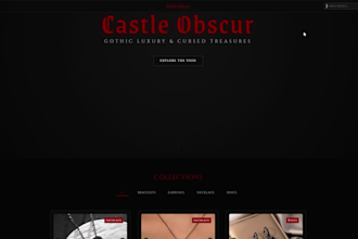 build a custom crossplatform app with a gothic aesthetic