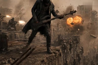 create 4k brutal death metal music video, deathgrind industrial metal visuals