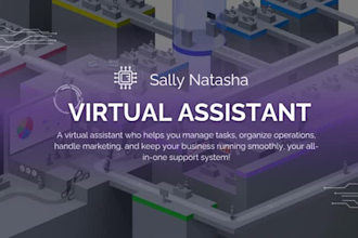 be your virtual assistant for marketing, admin and social media support