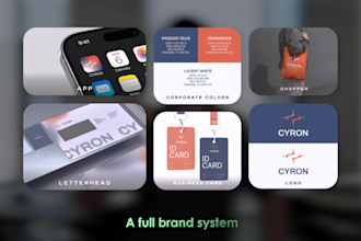 branding kit package with brand identity