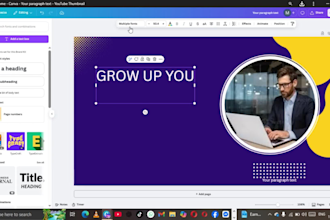 design eye catching youtube thumbnail
