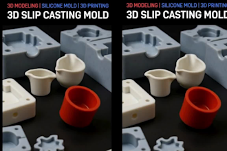 make custom 3d silicone mold design for resin soap candle casting injection mold