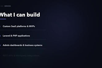 build a custom saas or web application using laravel