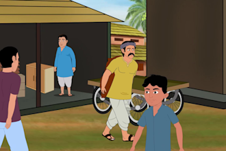 make 2d animation cartoon stories, moral stories, dream toon