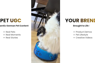 create individual ugc content in german with my dogs