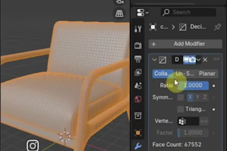 create low poly 3d models for games or animation