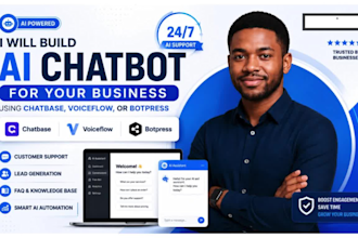 build ai chatbot for business using chatbase voiceflow botpress customer suppot