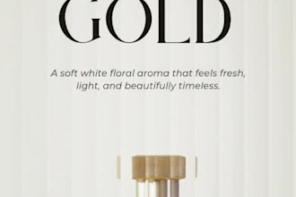 design a minimalist perfume logo and instagram post
