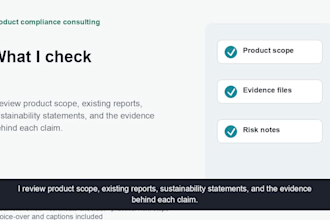 review product compliance documents for sustainability claims
