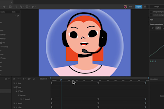 create character mascot rive, lottie animations web and app
