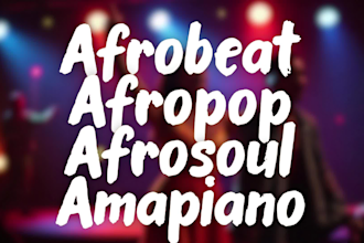 produce your custom afropop, afrobeat, african music beats
