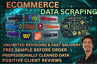 do product scraping and scrape ecommerce websites for you