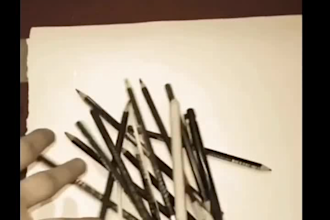 draw realistic hand drawn pen sketch portrait