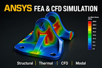do ansys fea and cfd simulation and analysis with report