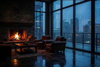 design seamless cozy rain environments for focus and sleep