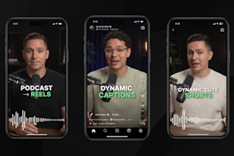 repurpose your podcast into clips for reels, tiktok and youtube shorts