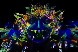 do high end dj visual, vj loop, led wall visual in 24 hours