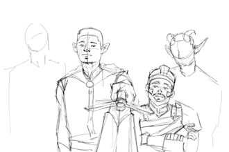 draw dnd group portraits