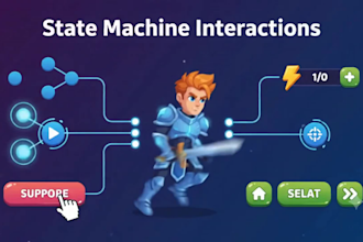 create rive game character and interactive asset animation