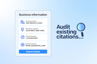 build 250 local citations manually with audit and duplicate check