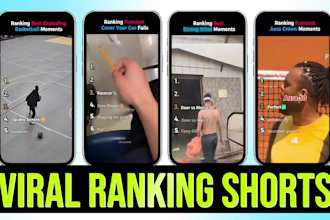 edit viral ranking shorts with high retention for tiktok and youtube shorts
