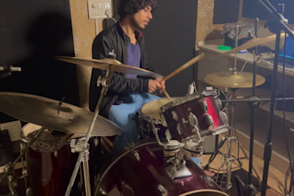 record math rock, funk, fusion, rock drums for you