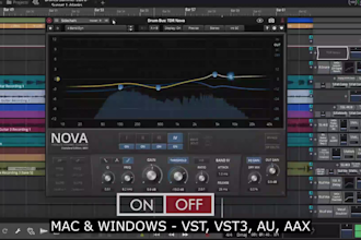 develop a professional vst3 audio plugin with custom dsp and modern UI