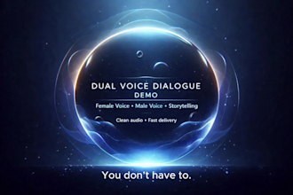 record dual voice dialogue and storytelling voice overs