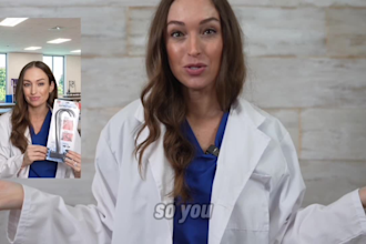 create a medical spokesperson marketing video