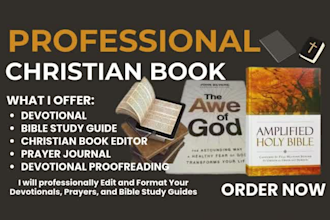 edit and proofread your christian, self help, or ebook content professionally