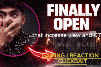 design eye catching reaction youtube thumbnail