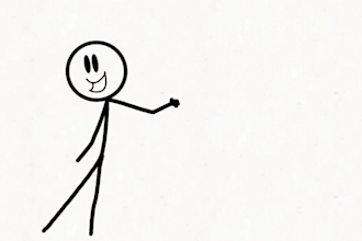 make custom 2d stickman animation for your content