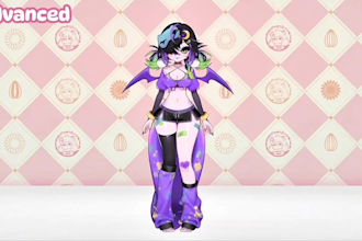 create a custom anime pngtuber avatar for your stream or content, pngtuber model