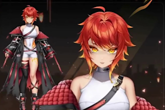 create anime 2d vtuber model live2d avatar for twitch youtube streamer 2d vtuber