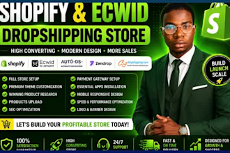 build your shopify store with trending products and autods