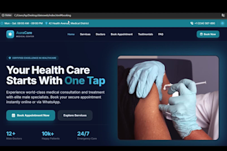 build an interactive appointment booking website