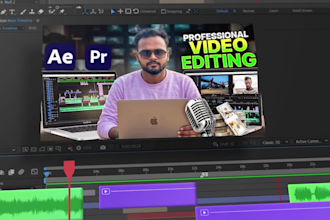 do youtube video editing, ig reels and motion graphics