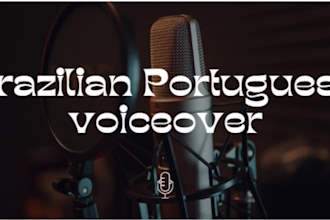 record a brazilian portuguese voice over