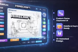 use ai to design roblox and minecraft game UI