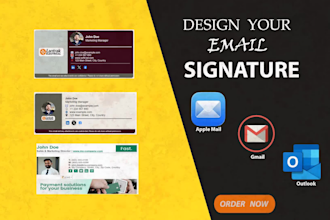 design and code clickable HTML email signature