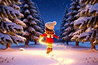 create magical cinematic 3d christmas animation, 3d halloween and spooky video