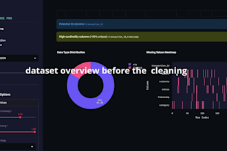 clean messy CSV, excel, and dataset files professionally