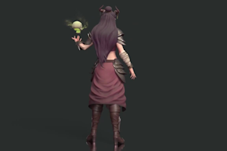 create 3d dnd character warhammer miniature tabletop model for 3d painting