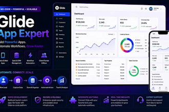 no code app, glide app, glide developer, glide automation, glide dashboard