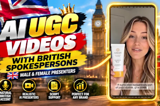 record a natural british male ugc or spokesperson video ai