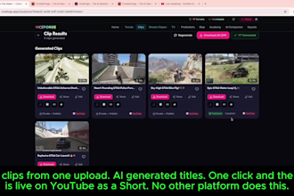 create ai gaming highlight clips from your gameplay or stream