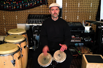 play professional drums percussion afro latin flamenco bongos congas