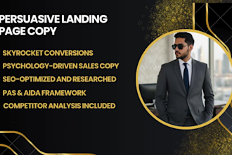 write persuasive landing page copy that converts