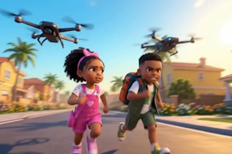 do 3d cartoon kids animation with consistency characters 3d kid video editing