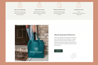 design a professional meal prep website, meal prep ecommerce website